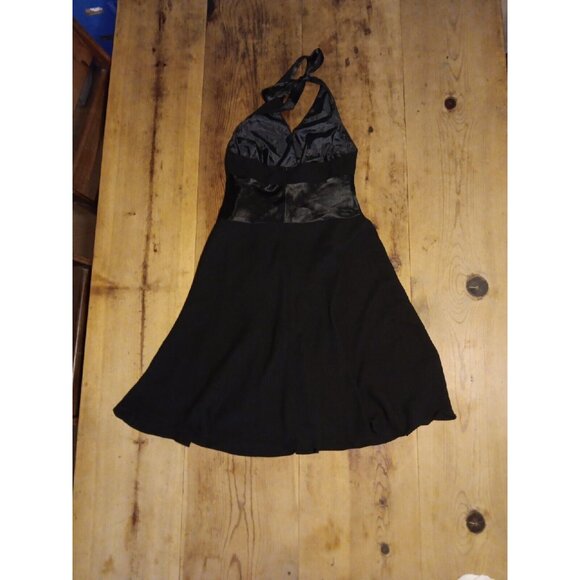 Jones Wear Dress Women's 10 Sexy Black Evening Cocktail Party Halter Knee Length - Picture 4 of 7